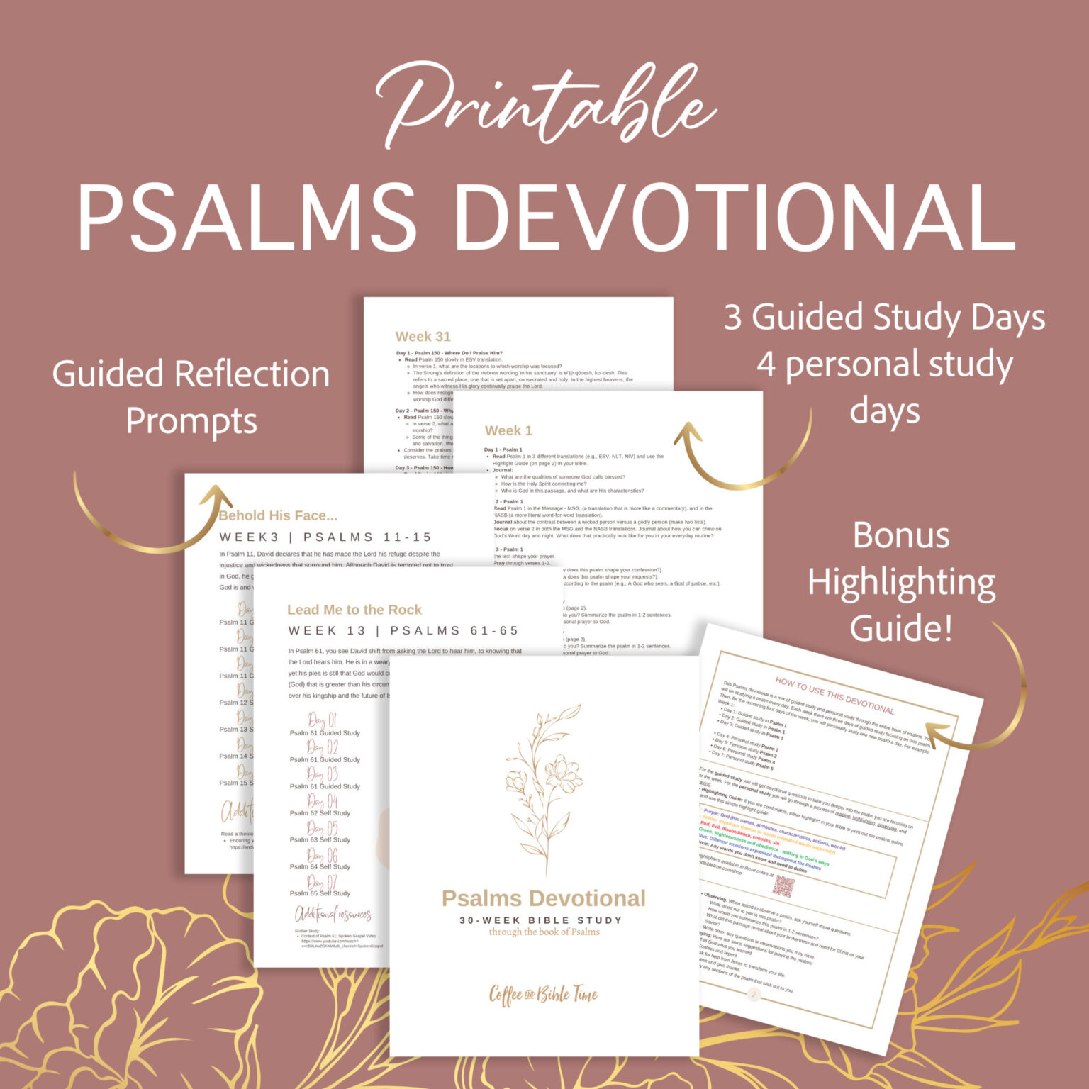 Psalm 23 Explained: FREE Beautiful Psalm 23 Guide – Coffee and Bible Time
