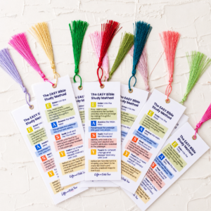 Easy Bible Study Method Bookmark | Christian Bible Study Guide Bookmark with Tassel - Image 1