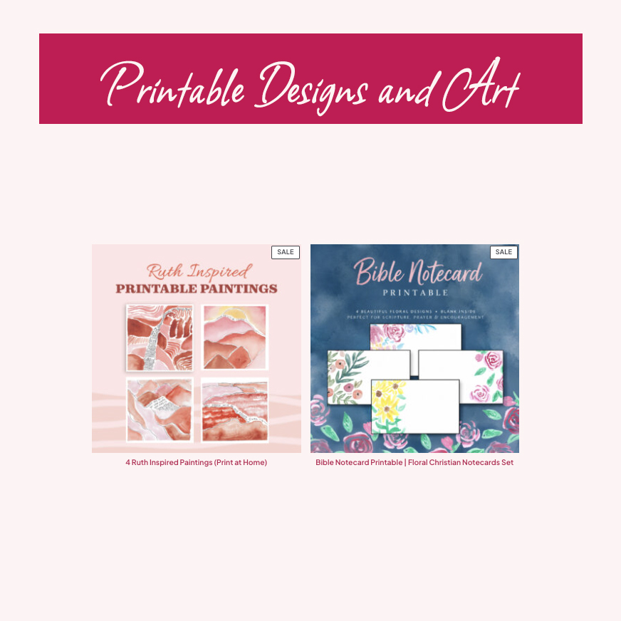 Digital Bible Study Vault: Printable Bible Study Guides for Women