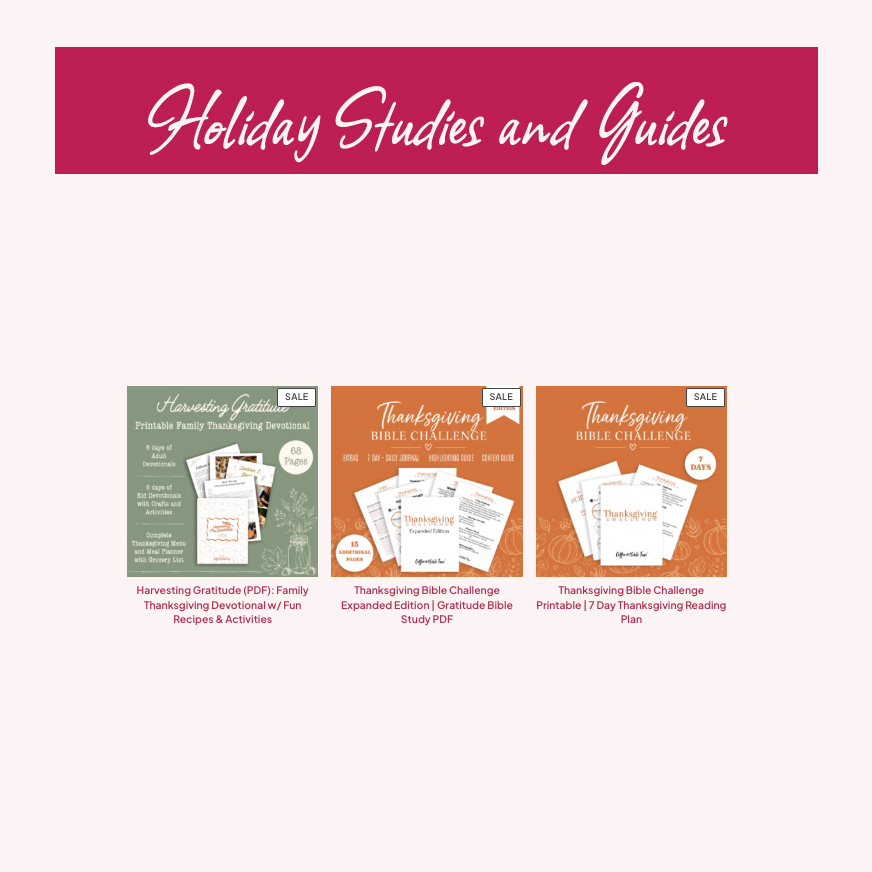 Digital Bible Study Vault: Printable Bible Study Guides for Women