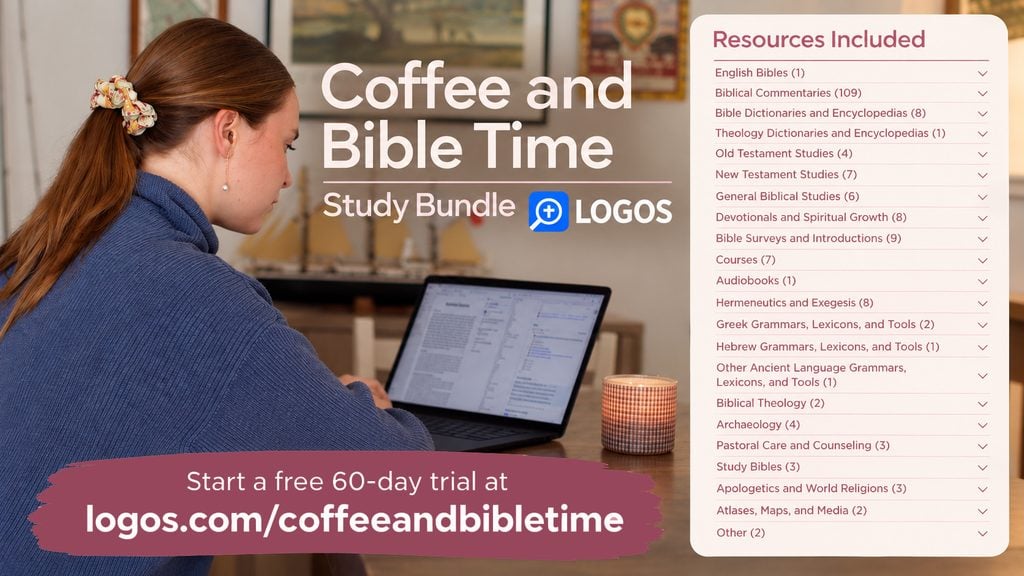 Coffee and Bible Time Study Bundle with LOGOS Bible Software: Start a 60 Day Free Trial at logos.com/coffeeandbibletime